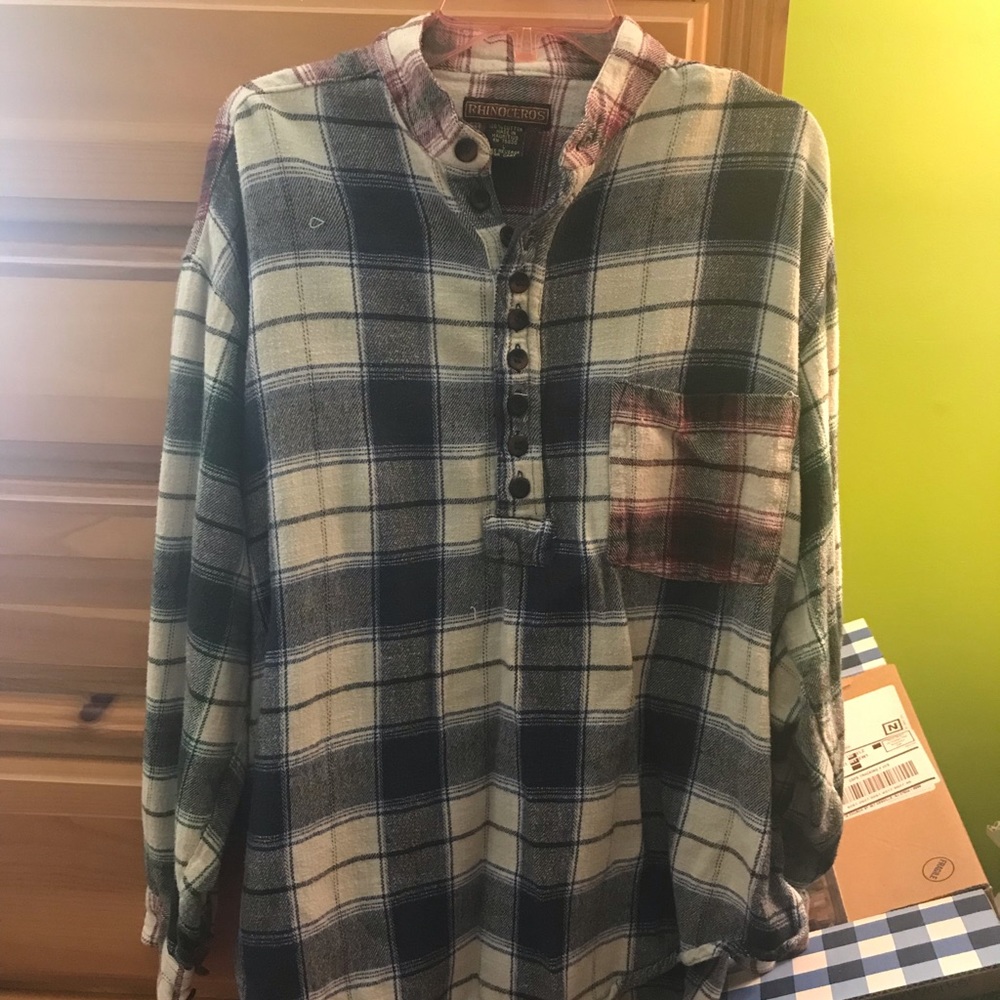 NWOT Thick Red and Blue Flannel
